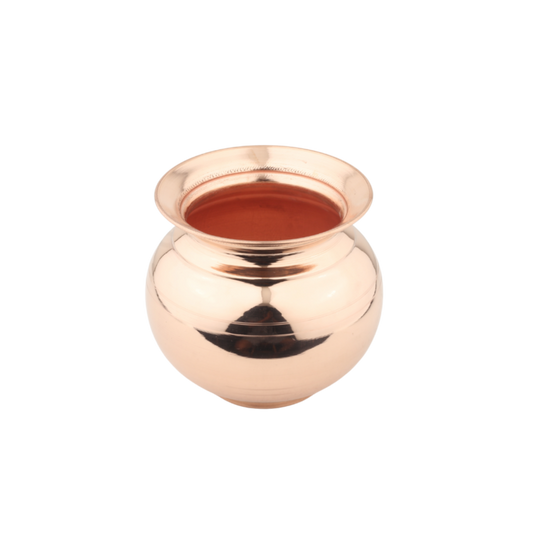 Copper Apple Handa - Classic Water Storage Pot with Premium Finish
