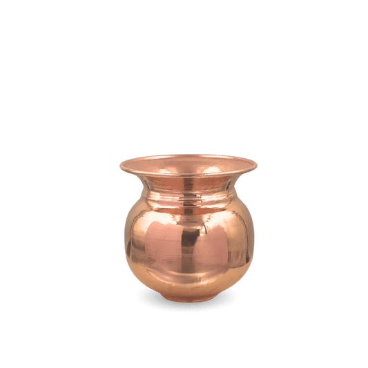 Chirag’s Apple Lota Mini – Elegant Copper Lota for Daily Pooja & Spiritual Offerings