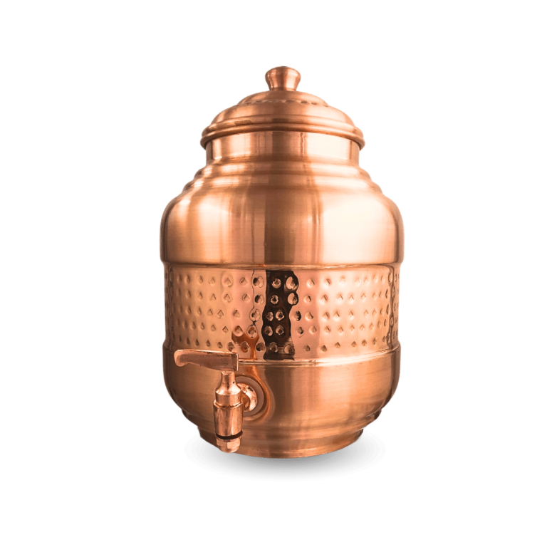 Copper Capsule Matka Special Hammered Finish in 3, 5, and 7 Ltrs.
