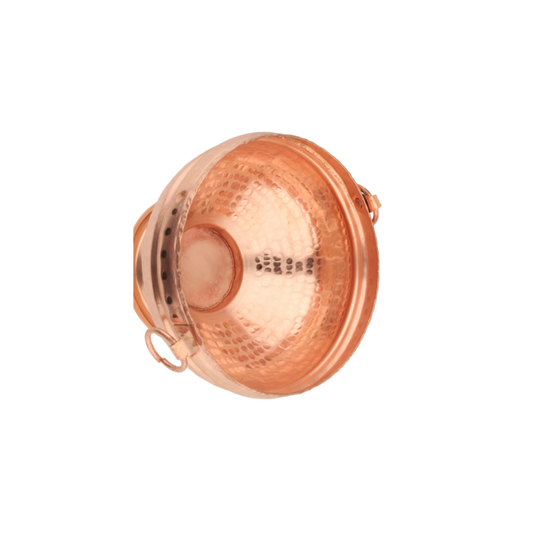 Copper Ghangal Hammered - Traditional Elegance for Rituals & Home Decor