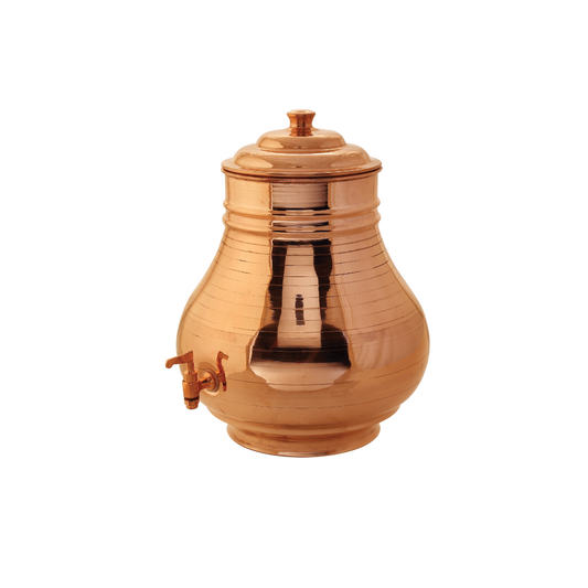 Copper Surahi Matka Polish - Modern Pure Copper Water Dispenser for Health & Home