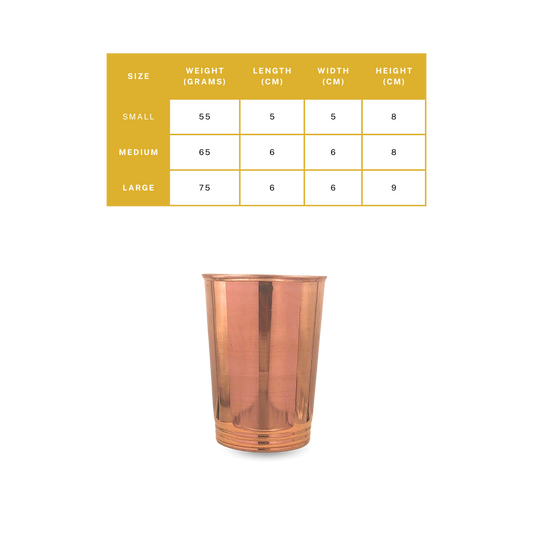 Copper Tiranga Glass Polish – Perfect for Healthy Hydration - pure copper - Chirag Pure Copper