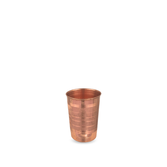Copper Tiranga Glass Diamond Touch - Wellness in Every Sip