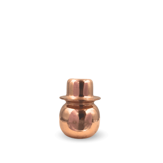 Copper Dev Bhandi Mini (Dev Gadu Mini) – Handcrafted Sacred Vessel for Daily Worship