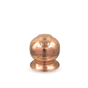 Chirag’s Apple Lota Mini – Elegant Copper Lota for Daily Poo - detail view - handcrafted copper