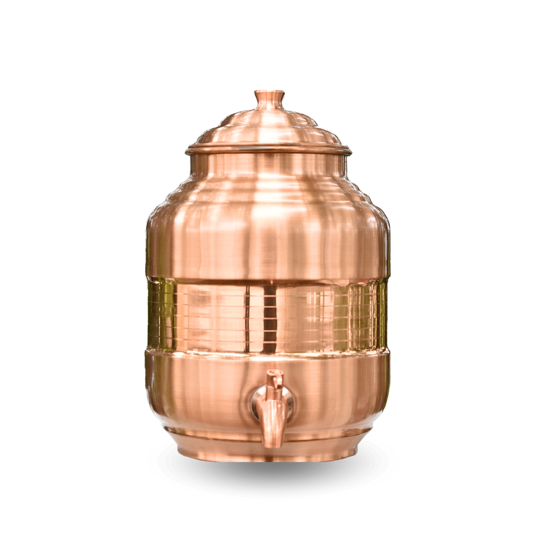 Copper Capsule Matka Lacquer Finish in 3, 5 and 7 Ltrs.