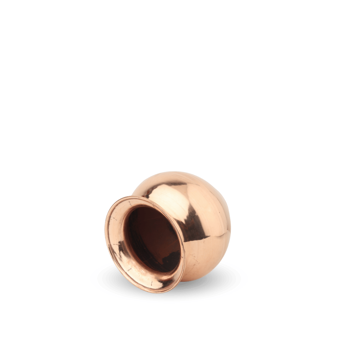 Copper Gadwa - size comparison - handcrafted copper