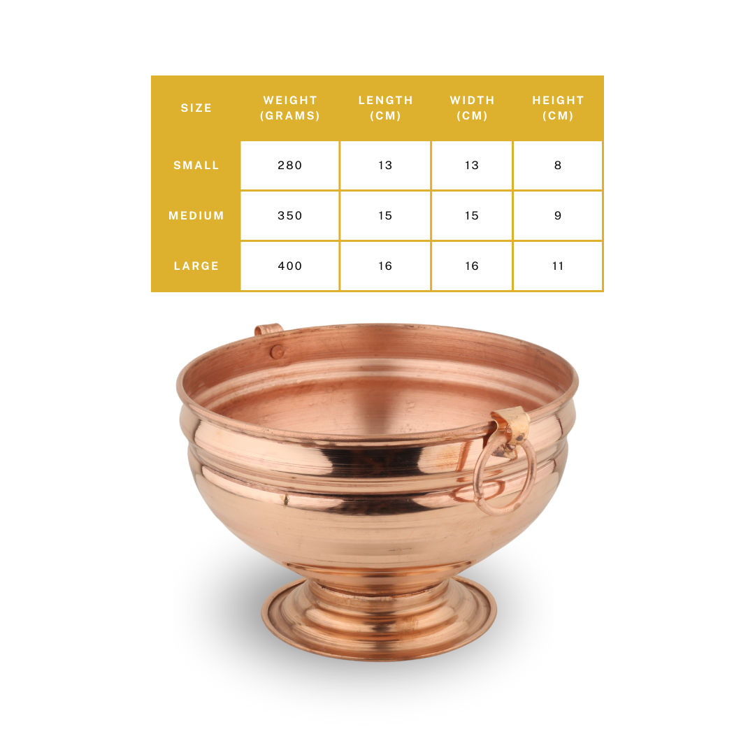 Copper Ghangal Polish Finish - pure copper - Chirag Pure Copper