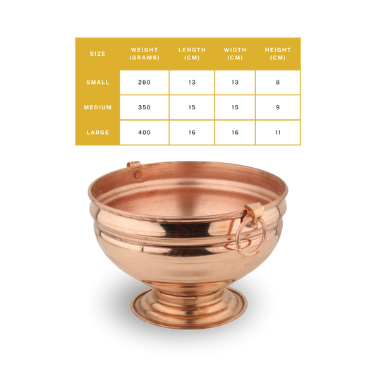 Copper Ghangal Polish Finish - For Idol Abhishek & Decor