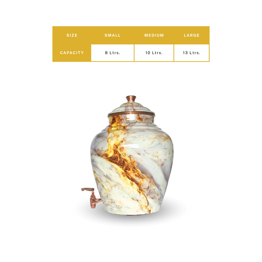 Copper Kulfi Matka Print - pure copper - Chirag Pure Copper