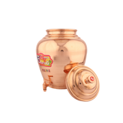 Copper Kulfi Matka Polish - side view - handcrafted copper
