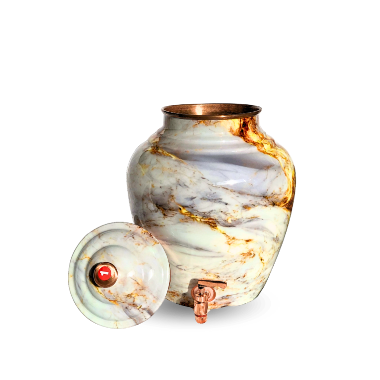 Copper Kulfi Matka Print - lifestyle view - handcrafted copper