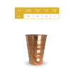 Copper Lassi Glass Silver Touch - pure copper - Chirag Pure Copper
