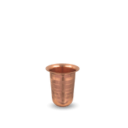 Copper Milky Glass Diamond Touch – Elegant Copper Glass with - detail view - handcrafted copper