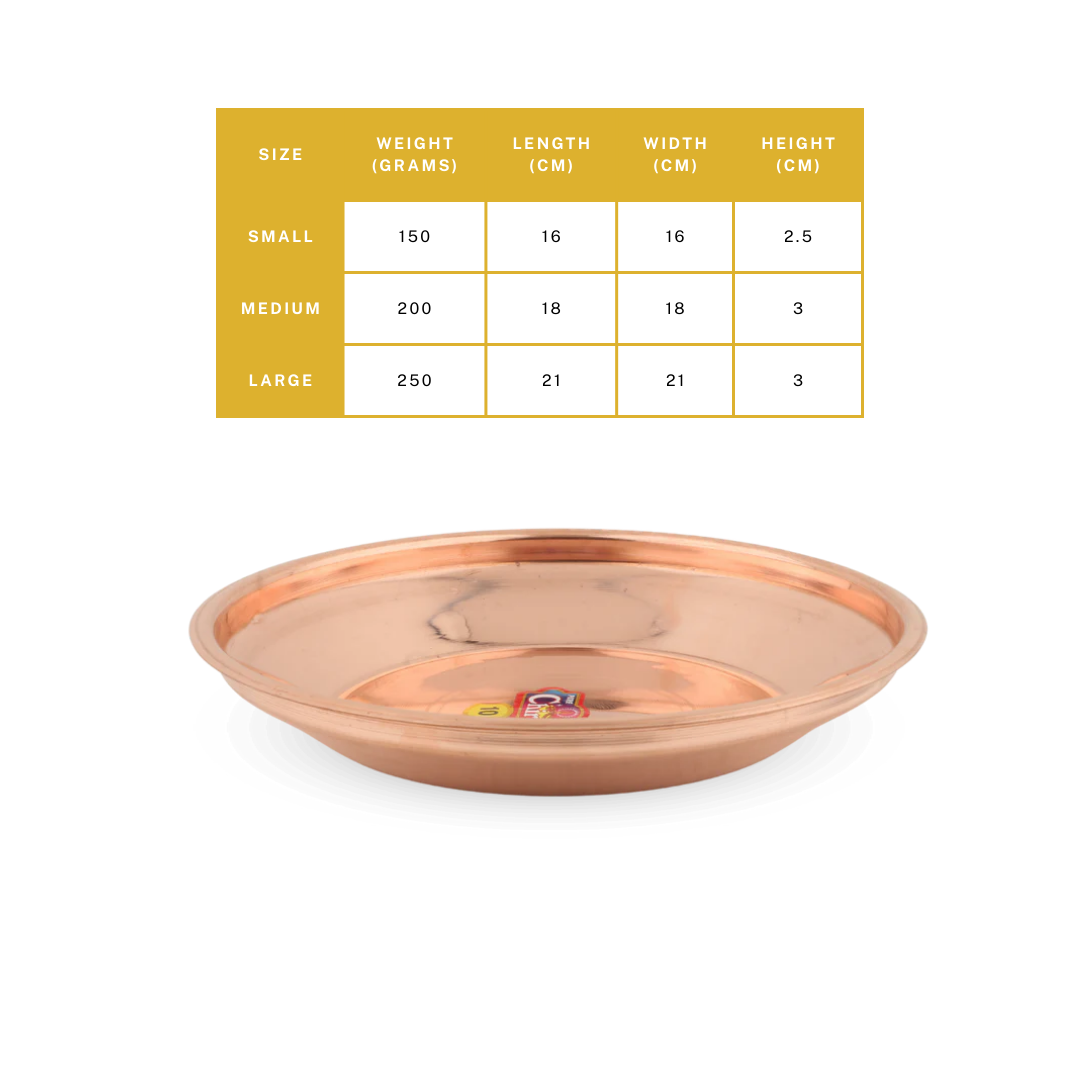 Copper Taman – For Rituals & Daily Use - pure copper - Chirag Pure Copper