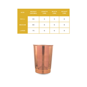 Copper Tiranga Glass Polish – Perfect for Healthy Hydration - pure copper - Chirag Pure Copper