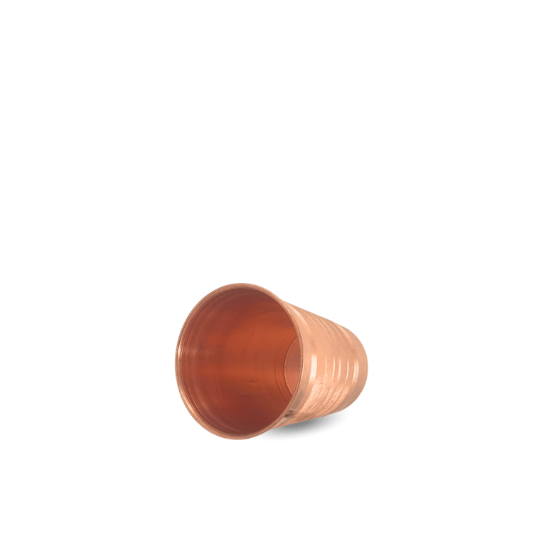 Copper Tiranga Glass Diamond Touch - lifestyle view - handcrafted copper