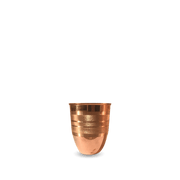 Copper Royal Tumbler Diamond Touch - side view - handcrafted copper