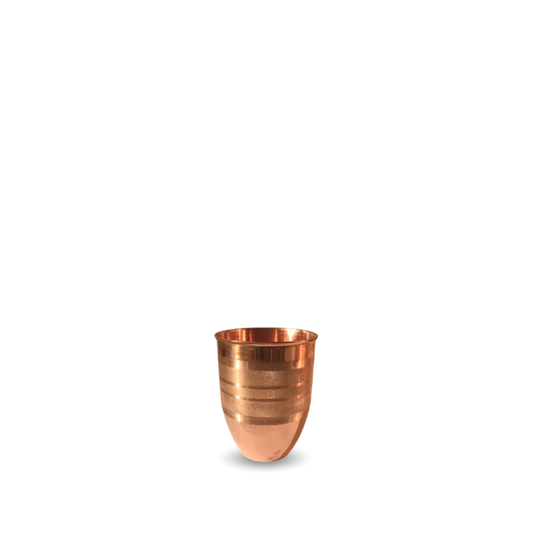 Copper Royal Tumbler Diamond Touch - detail view - handcrafted copper