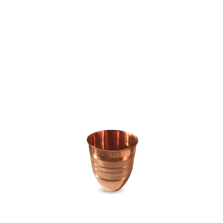 Copper Royal Tumbler Diamond Touch - lifestyle view - handcrafted copper