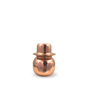 Copper Dev Bhandi Mini – Handcrafted Sacred Vessel for Daily - side view - handcrafted copper