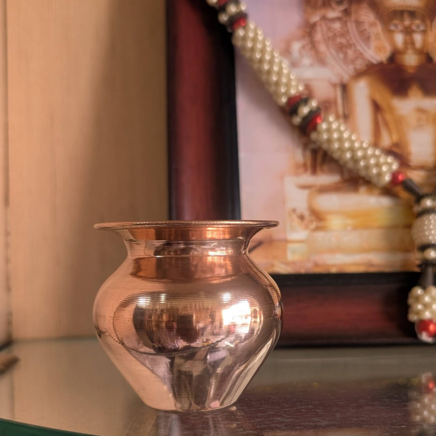 Copper Gadwa Lota Mini – Pure Copper Lota for Daily Pooja & Worship | Handcrafted
