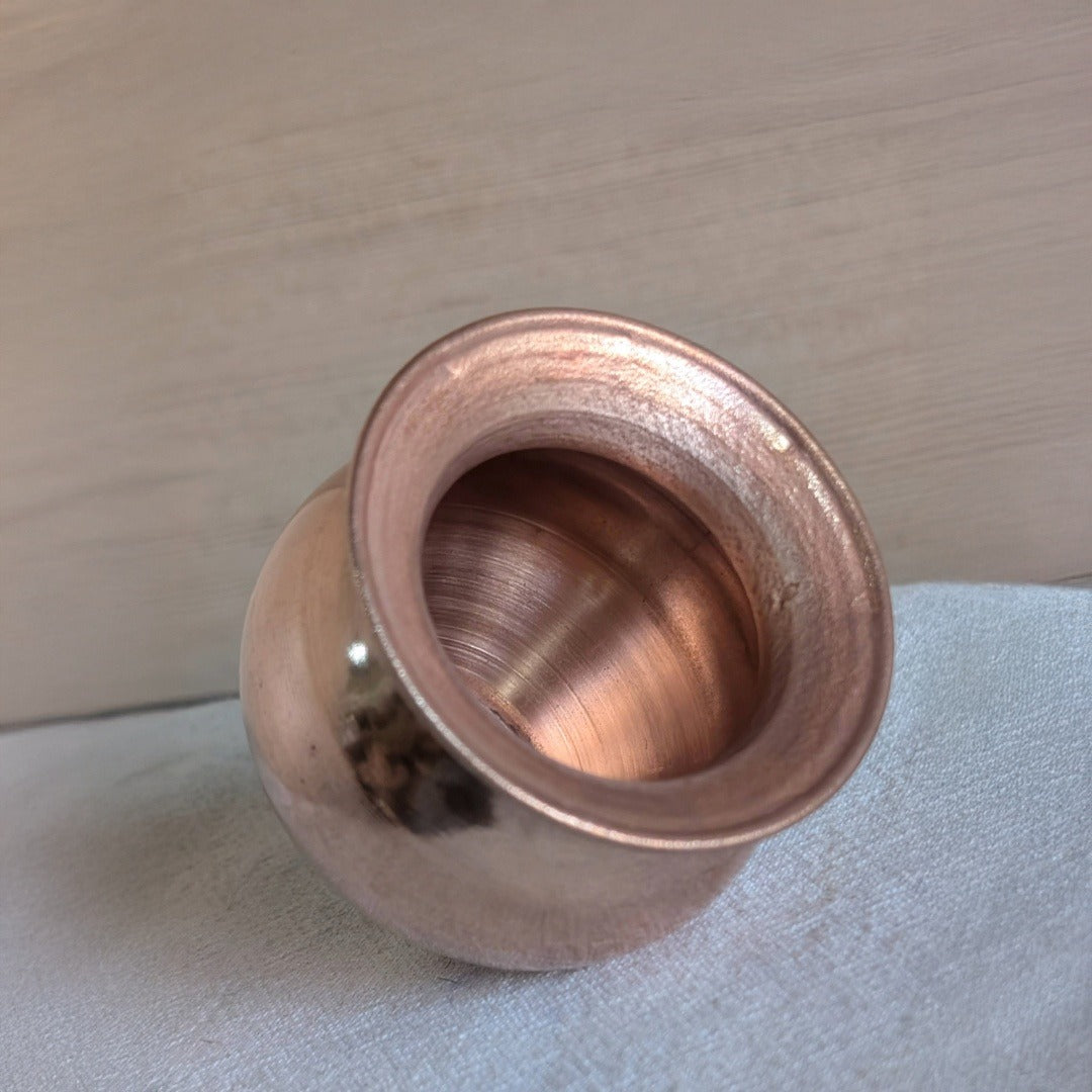 Copper Gadwa Lota Mini – Pure Copper Lota for Daily Pooja & Worship | Handcrafted