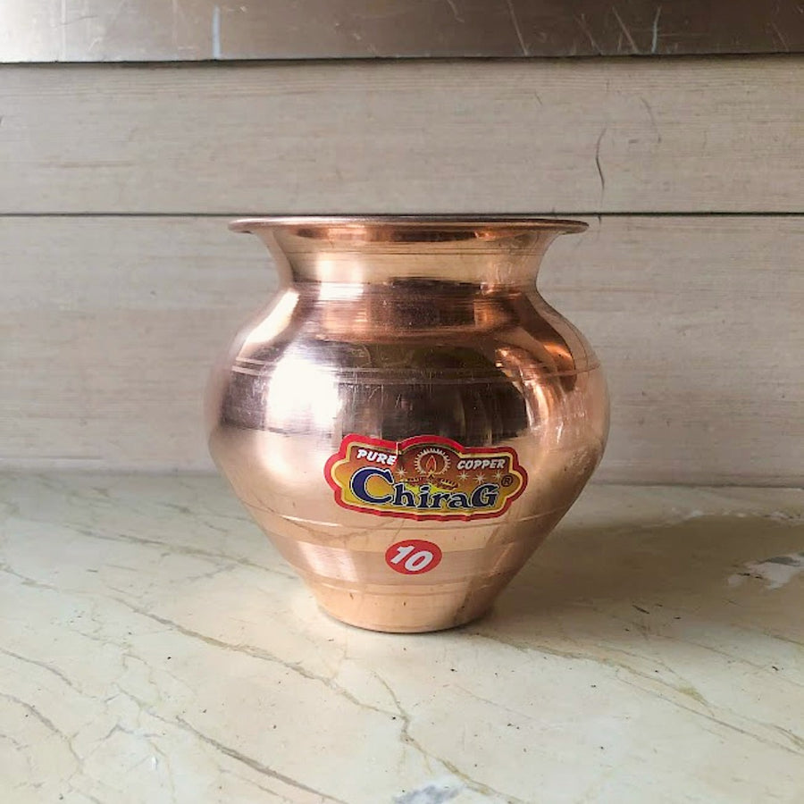 Copper Gadwa – Pure Copper Lota for Pooja, Worship & Water Storage | Handcrafted | Premium Finish