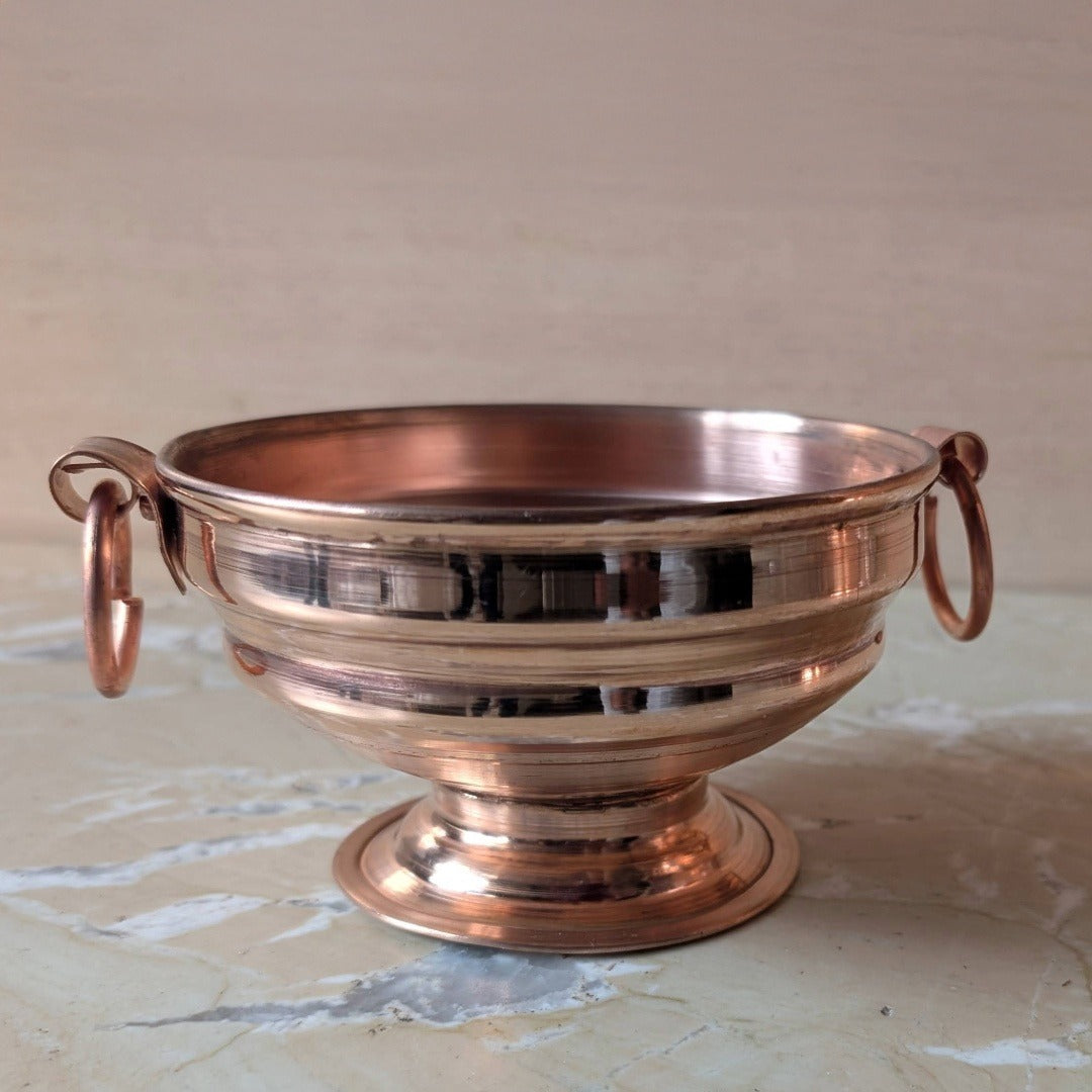 Copper Ghangal – Pure Copper Vessel for Idol Abhishek & Pooja | Handcrafted | Polish Finish