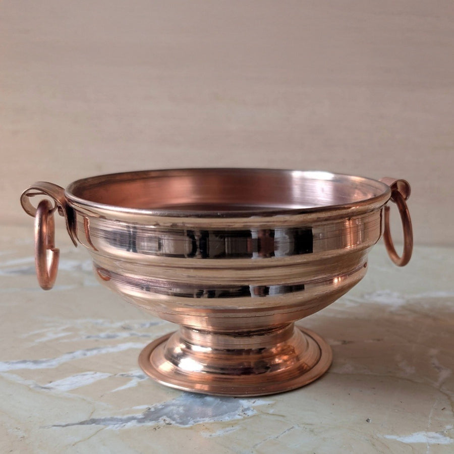 Copper Ghangal – Pure Copper Vessel for Idol Abhishek & Pooja | Handcrafted | Polish Finish