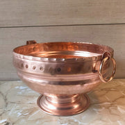 Copper Ghangal – Pure Copper Vessel for Idol Abhishek & Pooja | Handcrafted | Hammered Finish