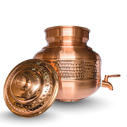 Heritage Copper Japani Matka Special Hammered Finish - detail view - handcrafted copper