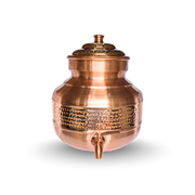 Heritage Copper Japani Matka Special Hammered Finish - lifestyle view - handcrafted copper