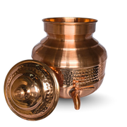 Heritage Copper Japani Matka Special Hammered Finish - size comparison - handcrafted copper