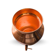 Heritage Copper Japani Matka Special Hammered Finish - close-up - handcrafted copper