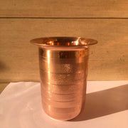 Copper Milky Glass – Ayurvedic Pure Copper Drinking Glass | Handcrafted | Diamond Touch Finish
