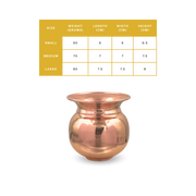 Chirag’s Apple Lota Mini – Elegant Copper Lota for Daily Poo - pure copper - Chirag Pure Copper