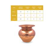 Copper Gadwa Lota Mini – Elegant Handcrafted Lota for Daily - pure copper - Chirag Pure Copper