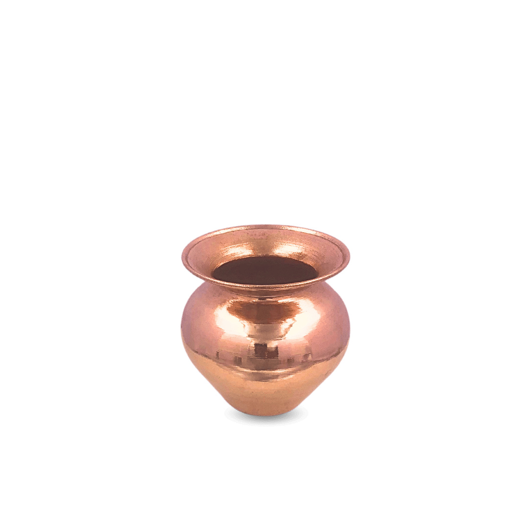 Copper Gadwa Lota Mini – Elegant Handcrafted Lota for Daily - detail view - handcrafted copper