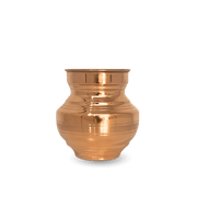 Copper Navrang Lota – Handcrafted Pure Copper Lota for Pooja - pure copper - Chirag Pure Copper
