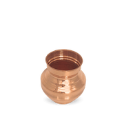 Copper Navrang Lota – Handcrafted Pure Copper Lota for Pooja - side view - handcrafted copper