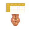Copper Pooja Kalsi Mini – Handcrafted Mini Kalash for Daily - pure copper - Chirag Pure Copper