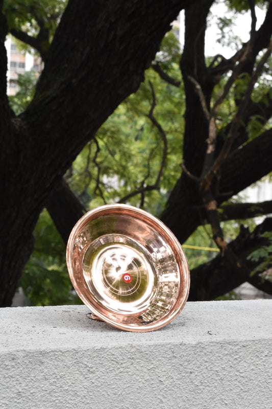 Copper Taman – Pure Copper Plate for Pooja Rituals & Daily Worship | Handcrafted