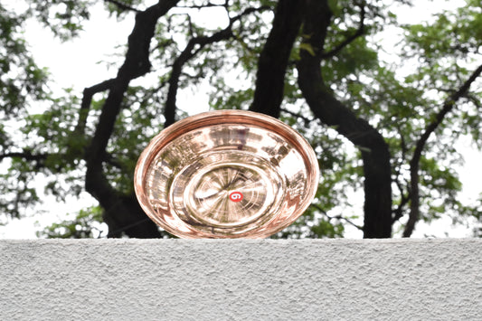 Copper Taman – Pure Copper Plate for Pooja Rituals & Daily Worship | Handcrafted