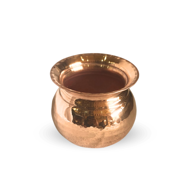 Copper Apple Lota - Hammered - Image 3