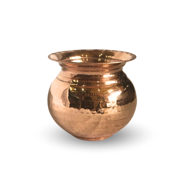 Copper Apple Lota - Hammered